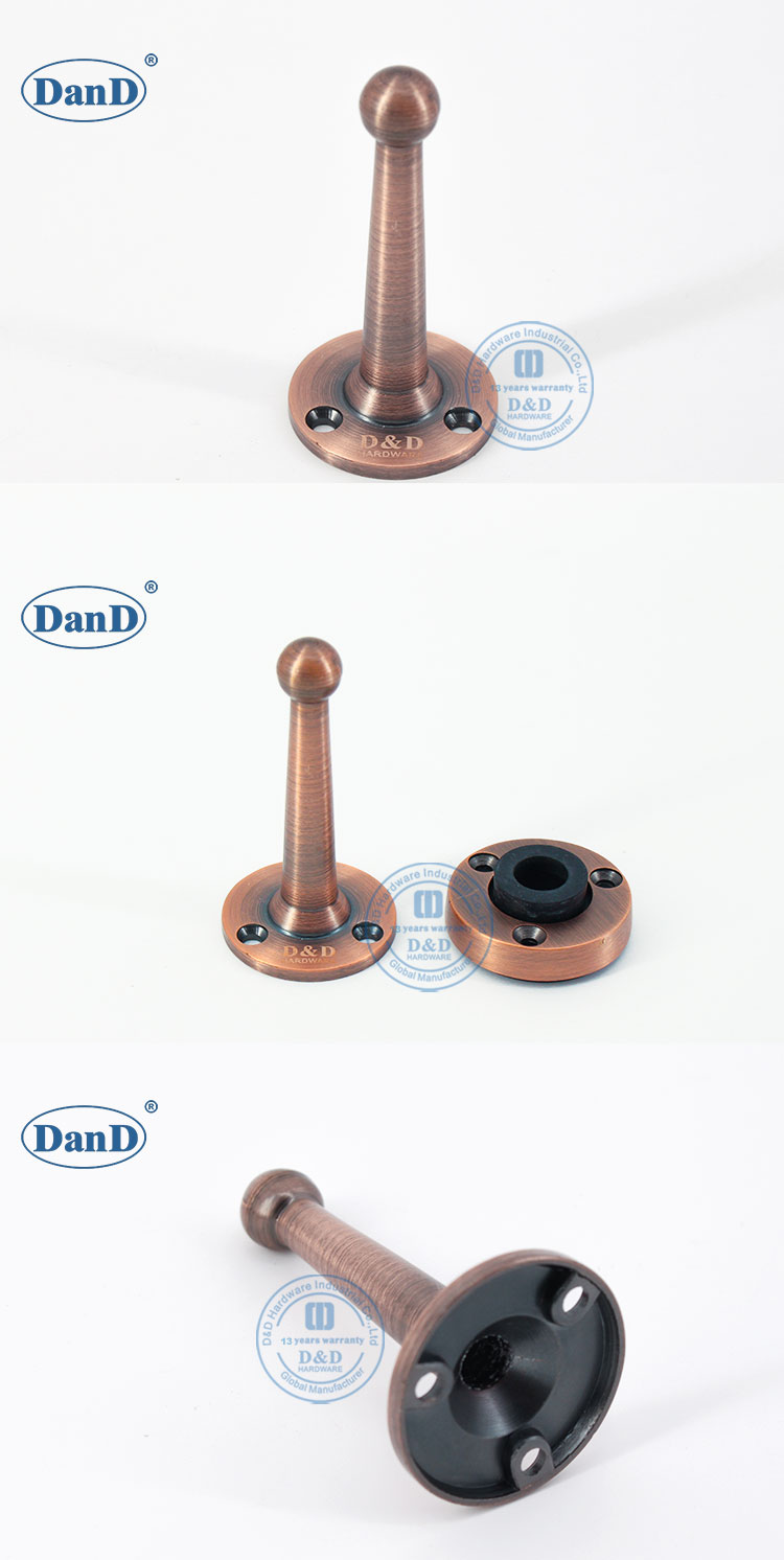 Bouchon de porte en cuivre antique