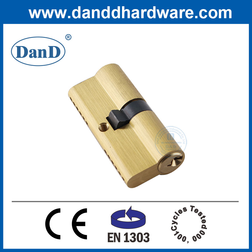 EN1303 70 mm Profil Euro Double côté verrouillage de porte cylindre avec touches-ddlc003-70mm-sb