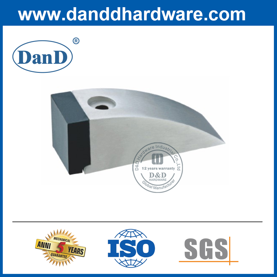Arrêt de porte en caoutchouc en acier inoxydable pour la porte externe-DDDS012