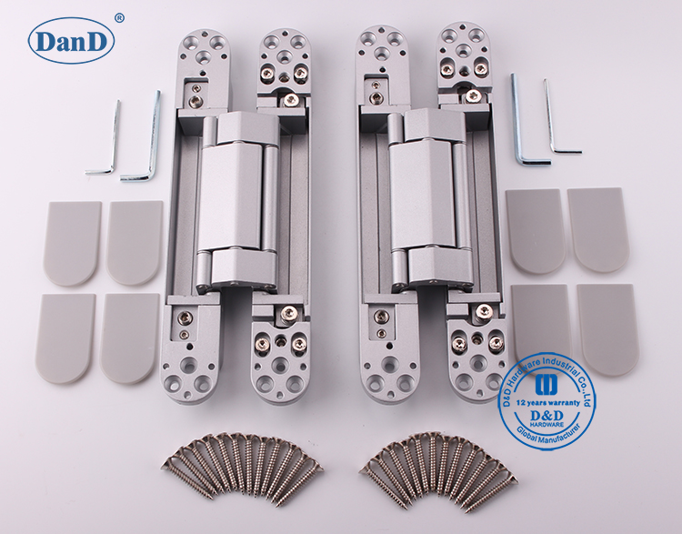 Silver dissimul&eacute; Hinge-D et D Hardware-120kg