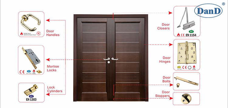 Mat&eacute;riel de construction en laiton poli et mat&eacute;riel D