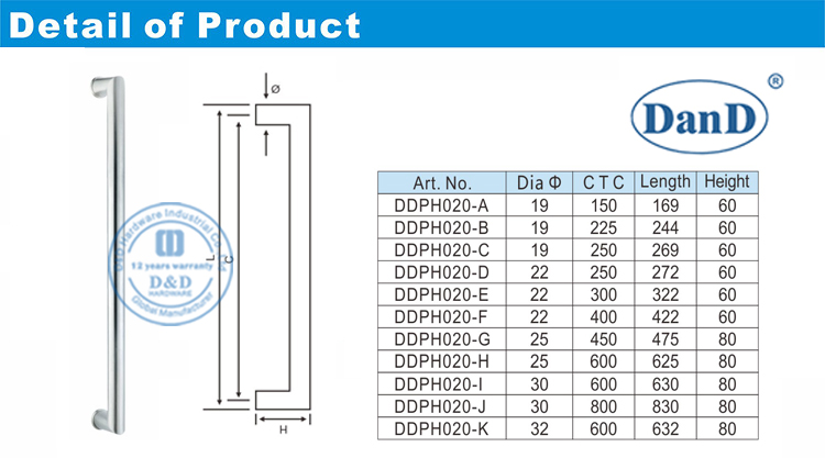 Square Pull Handles-D &nbsp; et &nbsp; D &nbsp;