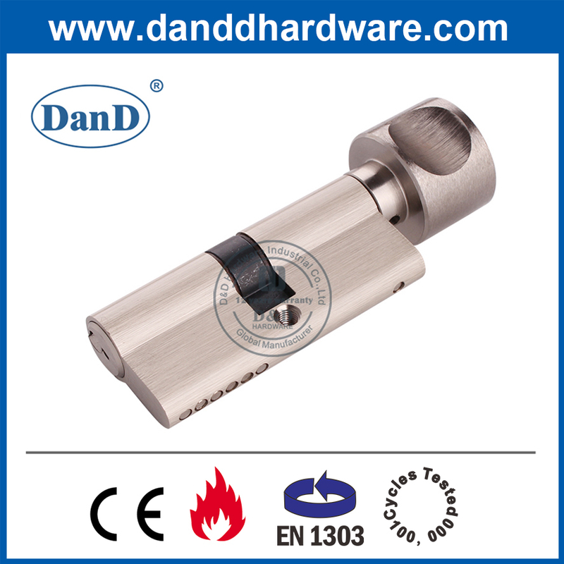 Certification CE Clé haute sécurité en laiton et cylindre de virage - DDLC001