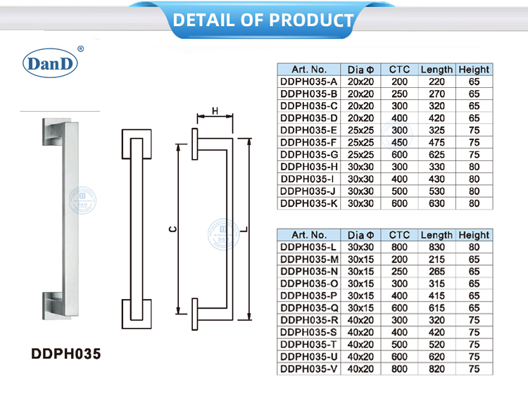 Poign&eacute;e de traction de la porte