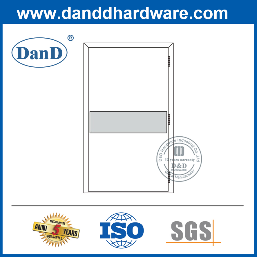 Plaque de porte en acier inoxydable-DDKP002