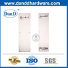Plaque de signalisation en acier inoxydable pour la porte d'entrée-DDSP012
