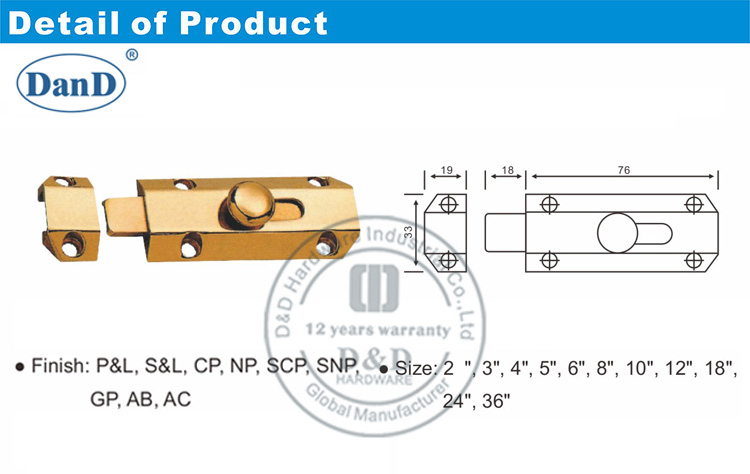 Boulons de rin&ccedil;age pour le mat&eacute;riel &agrave; double portes-D et D