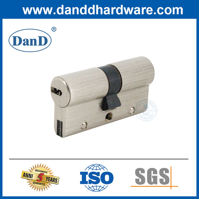 Cylindre de verrouillage de porte à double porte en laiton à haute sécurité avec touches-ddlc021