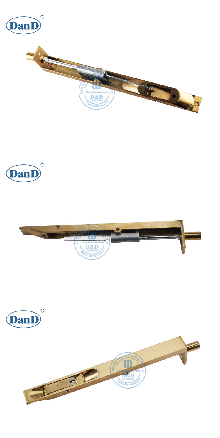 boulon &agrave; chasse d'eau pour les doubles portes