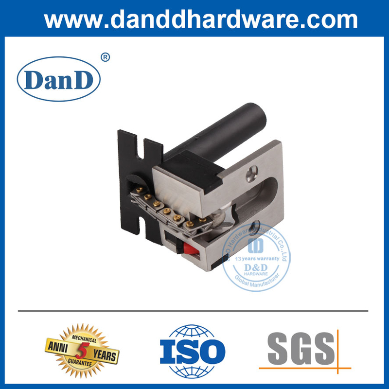 Acier inoxydable dissimulé le verrouillage de la chaîne de porte fixée sur la porte pour la porte en bois-DDG002