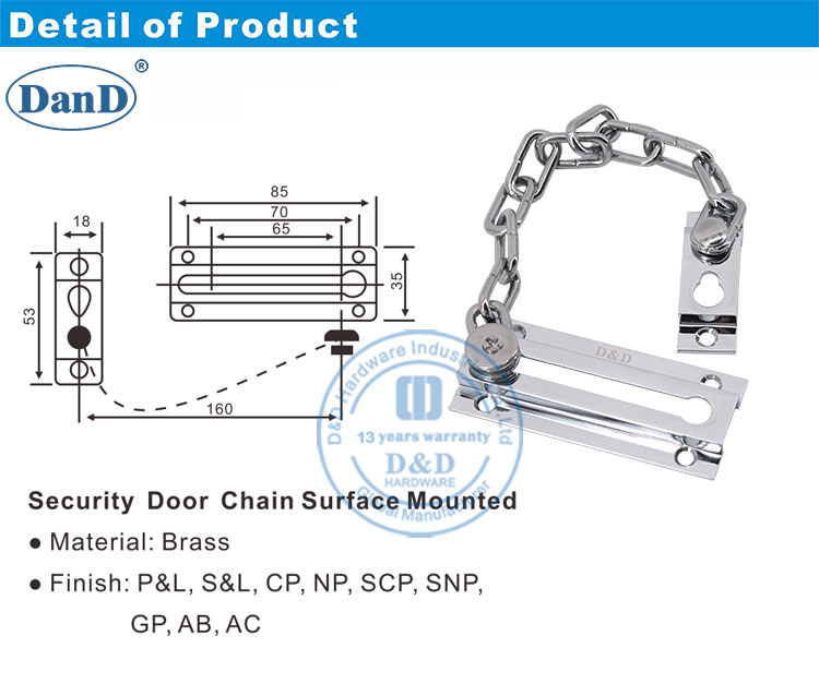 Verrouillage de la cha&icirc;ne d'appartements