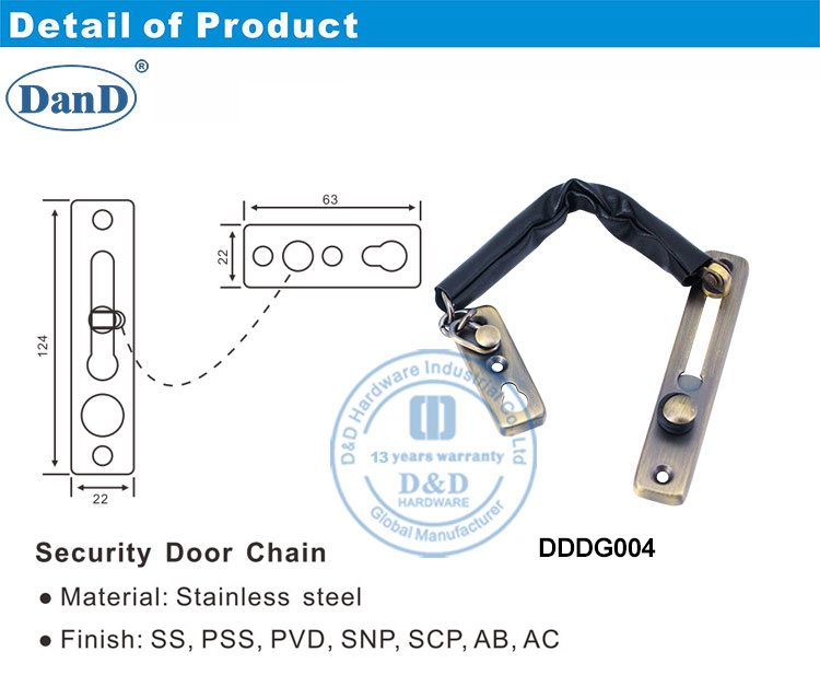 Serrure de cha&icirc;ne int&eacute;rieure 