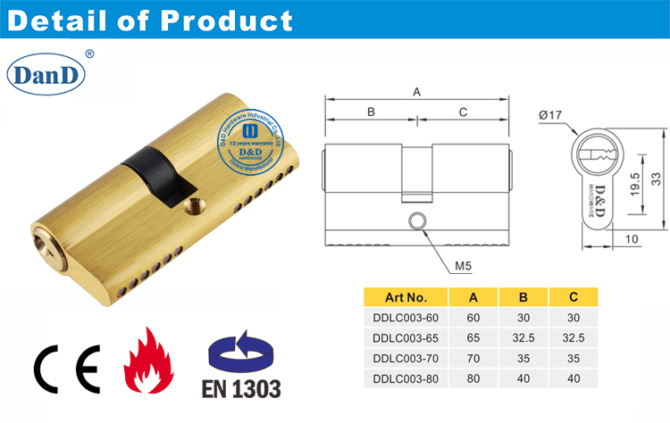 Tarif en laiton mortice cylindre-d et d mat&eacute;riel