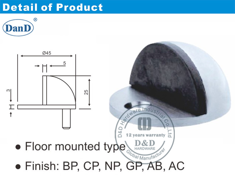 Stopper de porte coulissante en bois et quincaillerie D