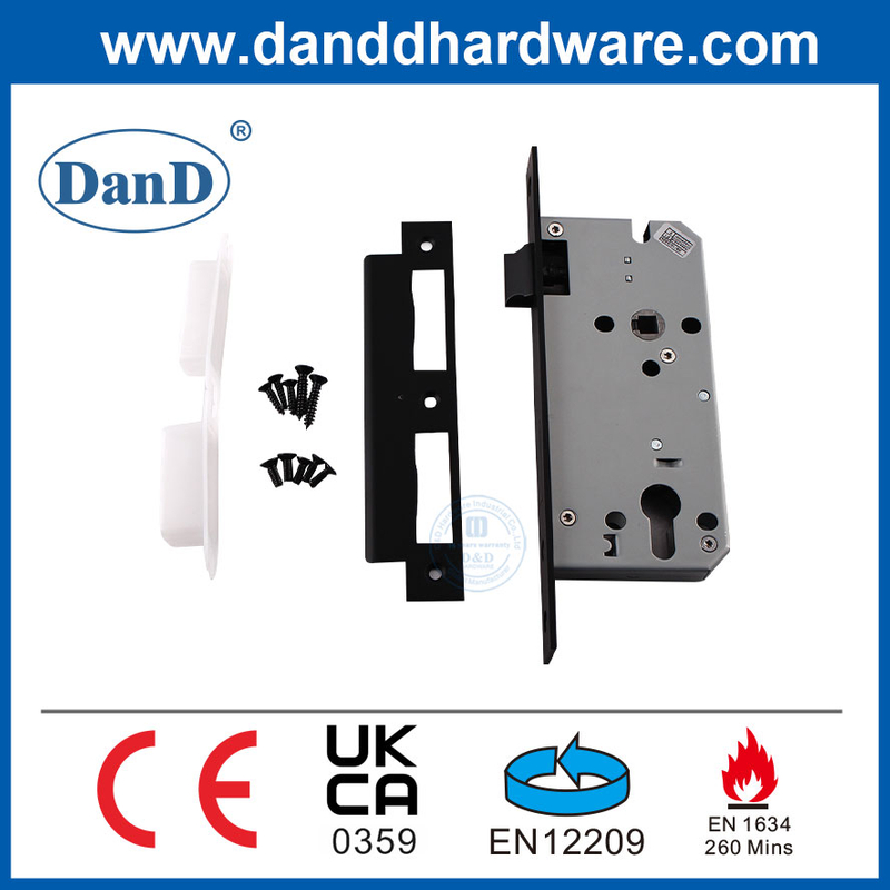 CE en acier inoxydable chambre intérieure noire de porte sûre verrure de porte de porte verrouillage de porte set-ddml009-5572