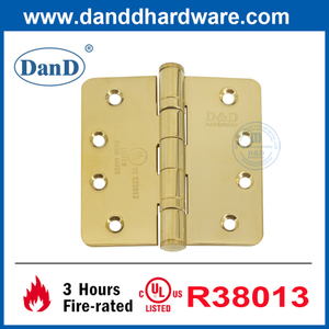 Ul en laiton poli en acier inoxydable à l'extérieur de la porte rond dorée dorée-DDSS001-Fr-4x4x3