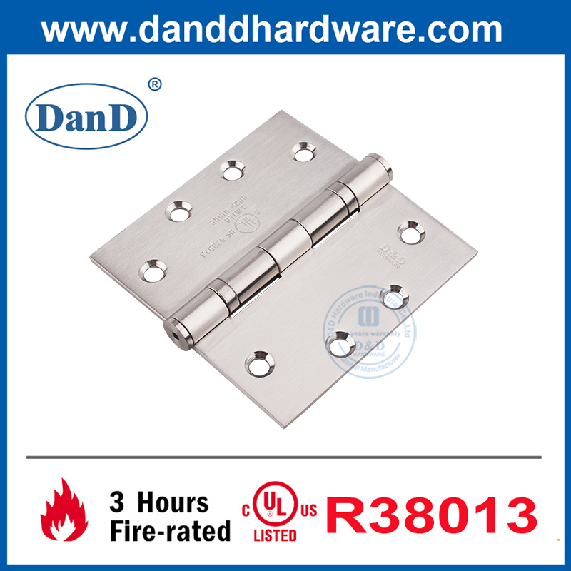 Argent extérieur charnière ul répertorié en acier inoxydable Hinge-DDSSS002-FR-4.5x4.5x3.4
