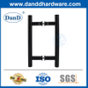 Poignée de porte commerciale en acier inoxydable Poil de porte en verre noir DDPH001