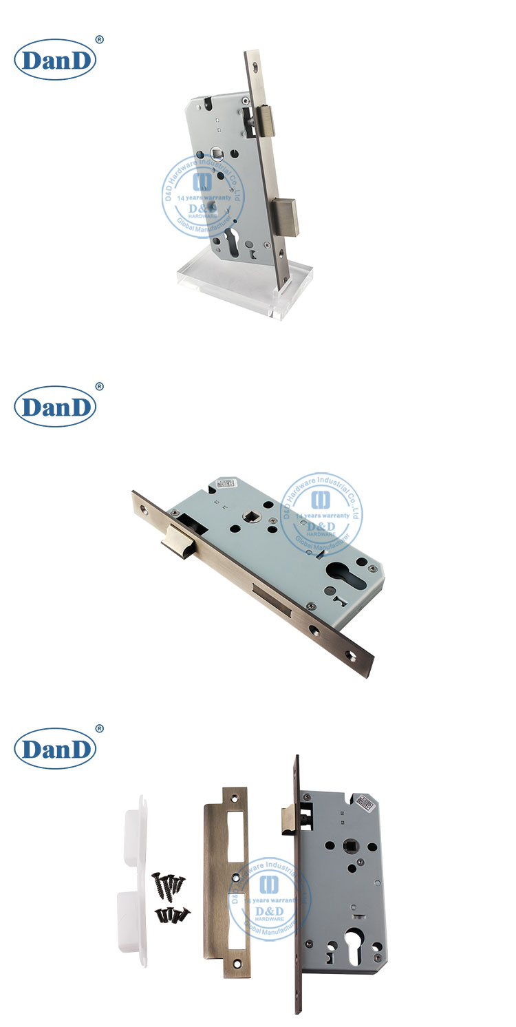 Serrure de porte en laiton antique