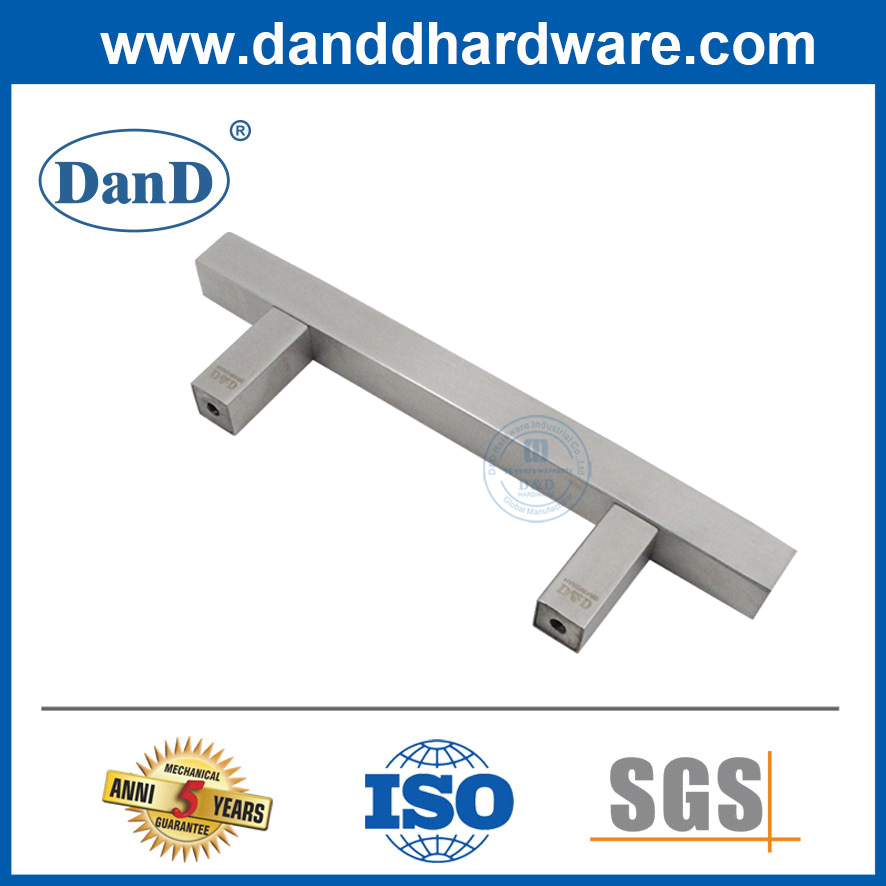 Porte de grange extérieure Satin en acier inoxydable en acier coulissant Gardage Porte de porte DDBD104
