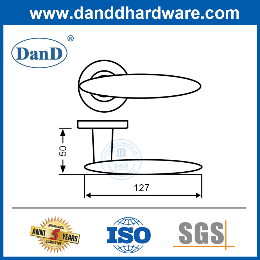 Fabricants Poignées de porte à l'extérieur en acier inoxydable Poignée de porte extérieure Lever-DDTH042