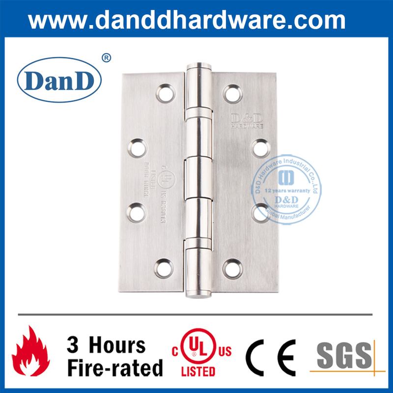 UL Fire noté Sus316 Hinge de porte de taille standard pour la porte d'entrée-DDSS005-FR-5X3.5x3.0